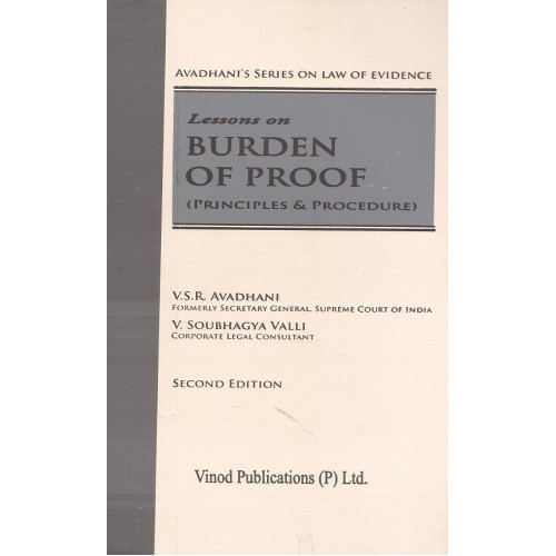 Vinod Publication's Lessons on Burden of Proof (Principles & Procedures) [HB] by V.S.R. Avadhani, V. Soubhagya Valli